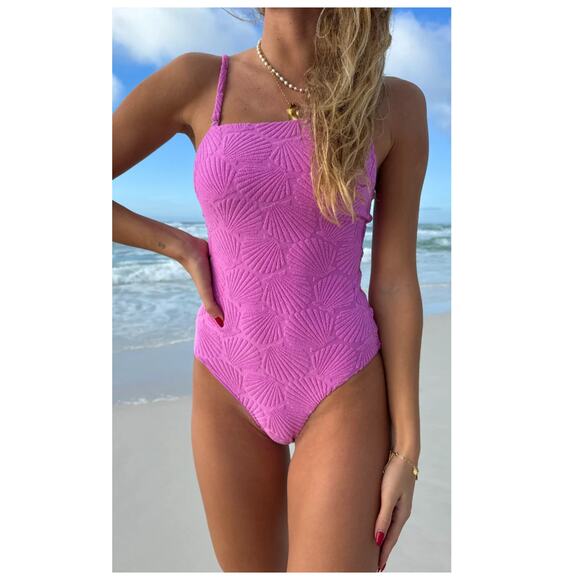 Beach Riot Athena Shell One-Piece Swimsuit Size Small - Picture 2 of 12